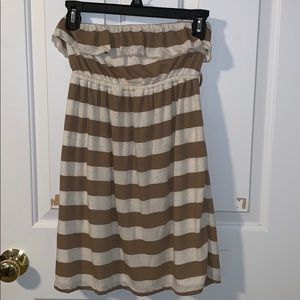 Strapless mini dress